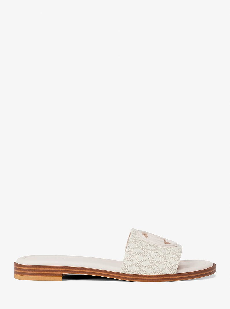 Michael Kors Carissa Signature Logo Slide Sandal