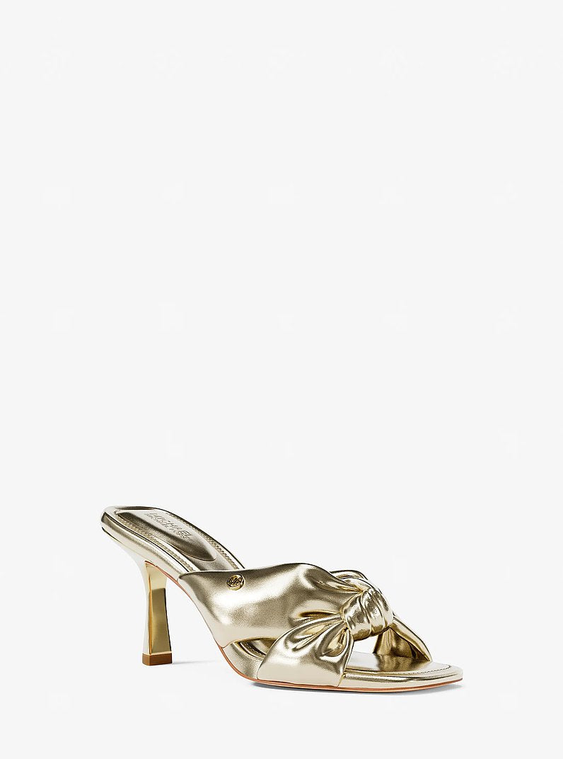 Michael Kors Elena Metallic Sandal PALE GOLD