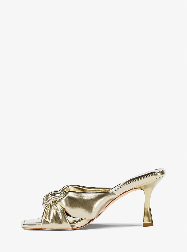 Michael Kors Elena Metallic Sandal PALE GOLD