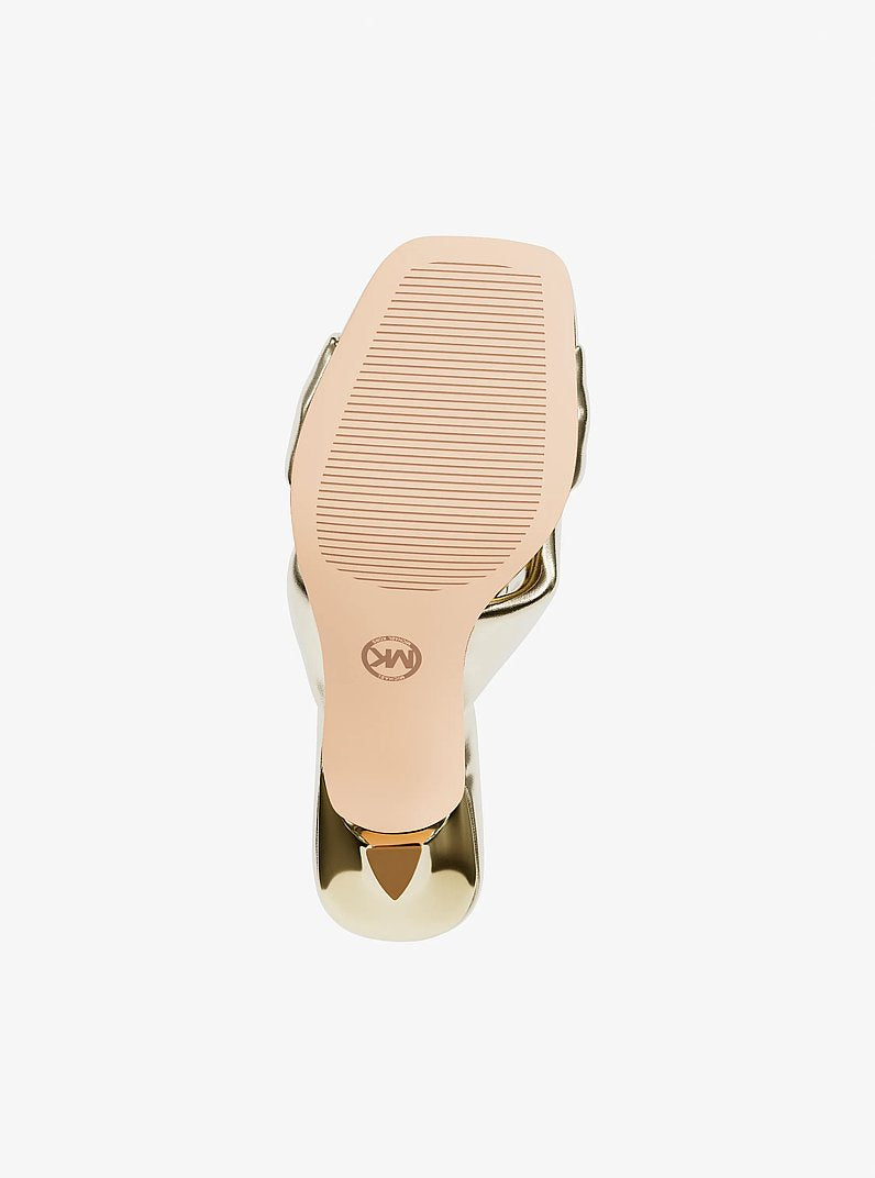 Michael Kors Elena Metallic Sandal PALE GOLD