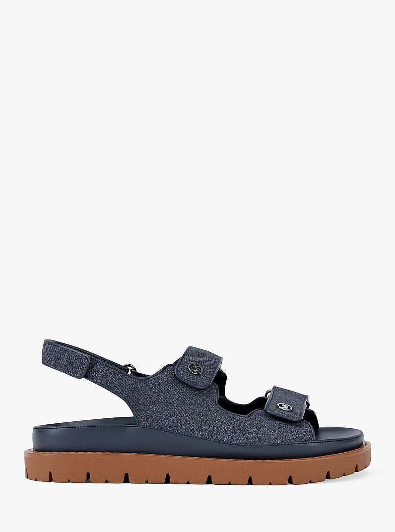 Michael Kors Holland Denim Sandal DK VT BLUWSH