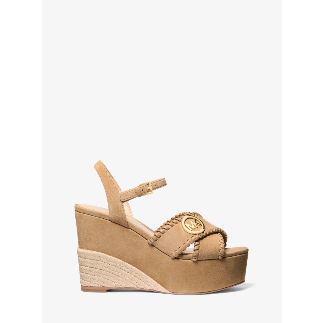 Michael Kors Hannah Suede Platform Sandal