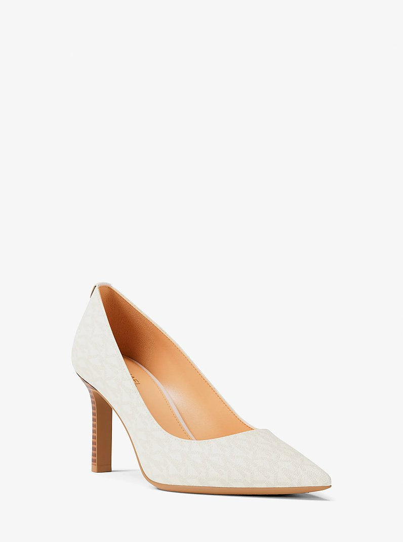 Michael Kors Willa Signature Logo Pump VANILLA