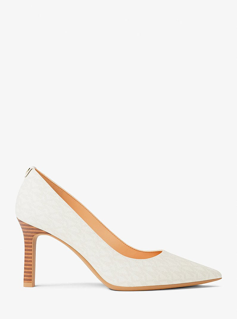 Michael Kors Willa Signature Logo Pump VANILLA