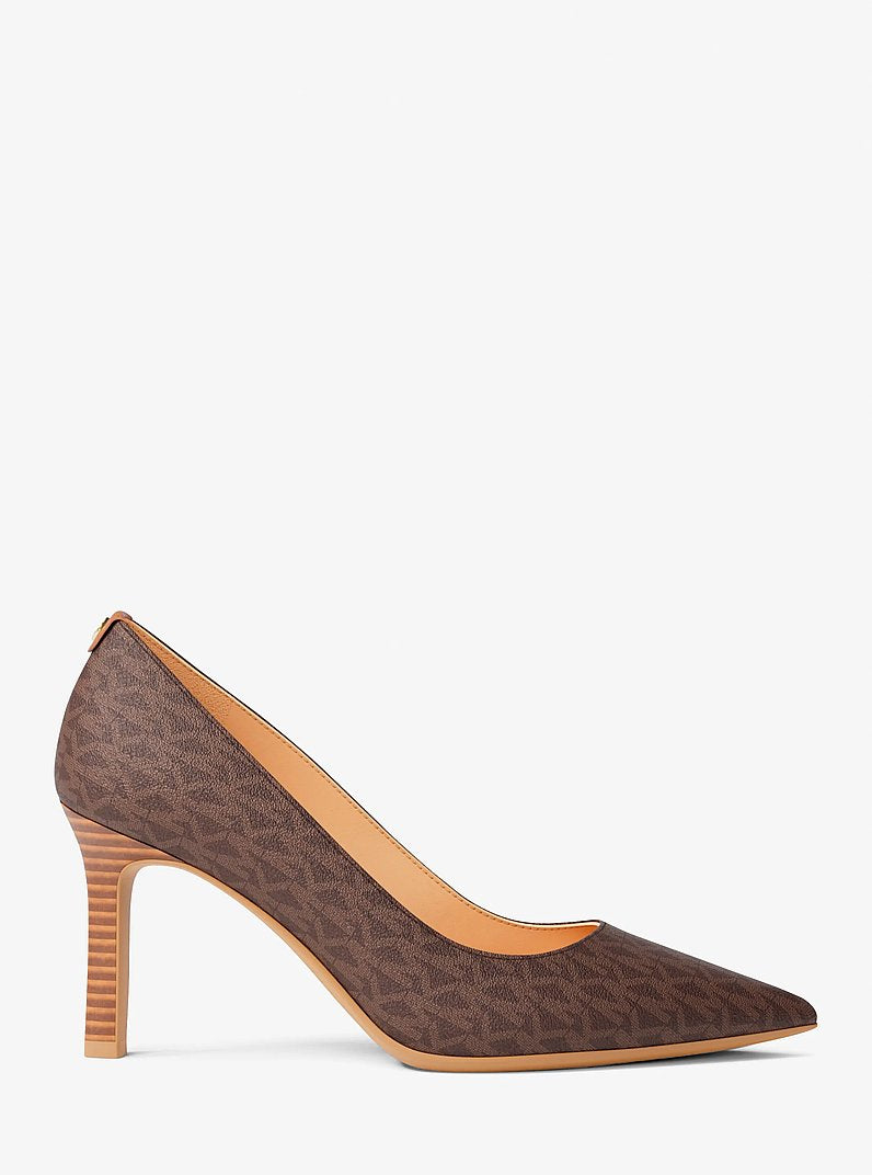Michael Kors Willa Signature Logo Pump BROWN