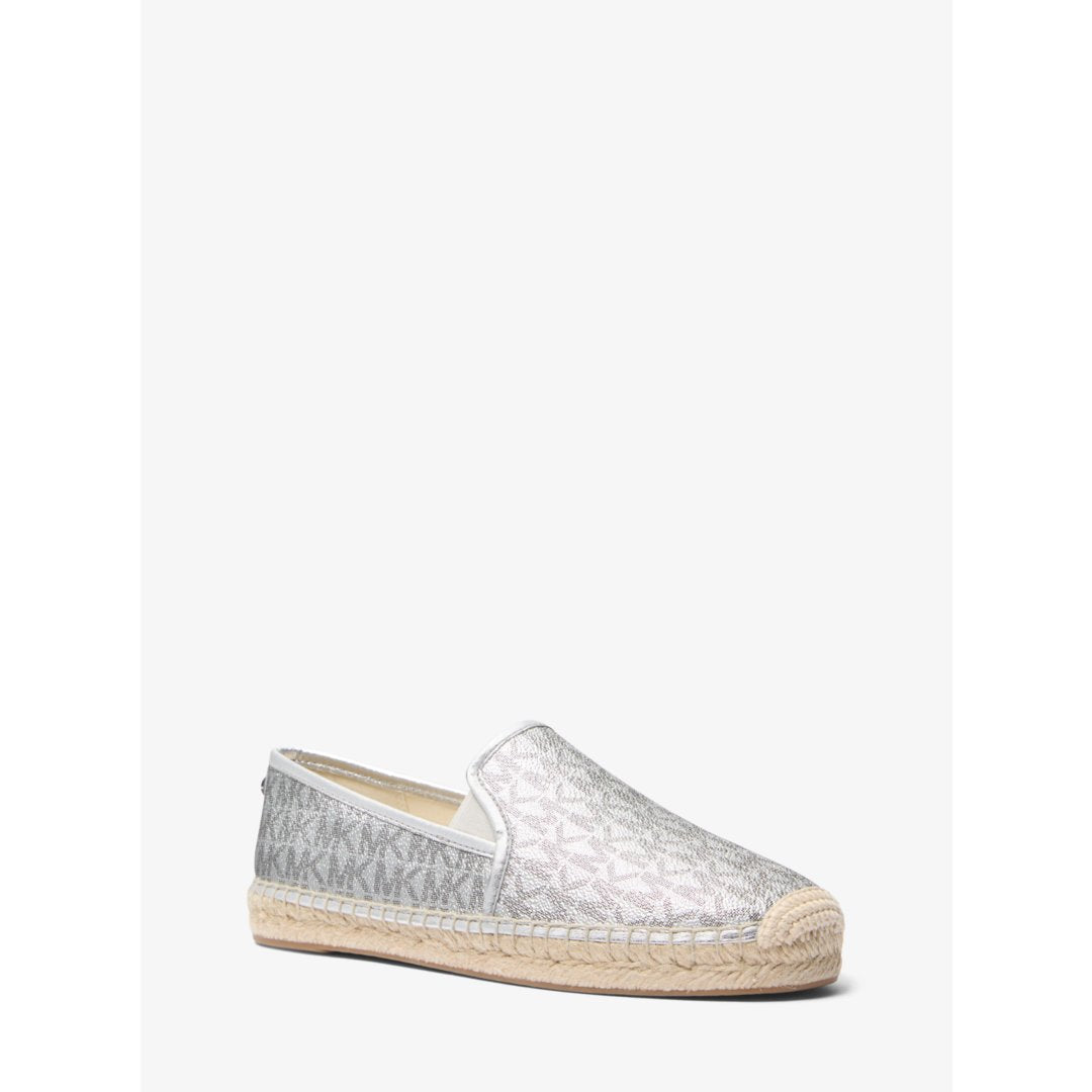 Michael Kors Hastings Metallic Signature Logo Espadrille