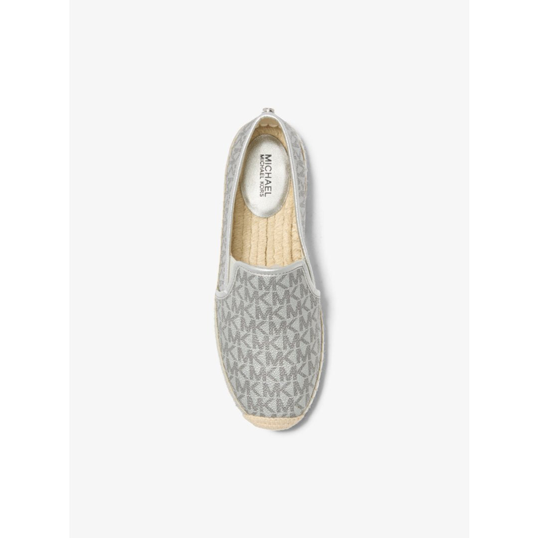 Michael Kors Hastings Metallic Signature Logo Espadrille