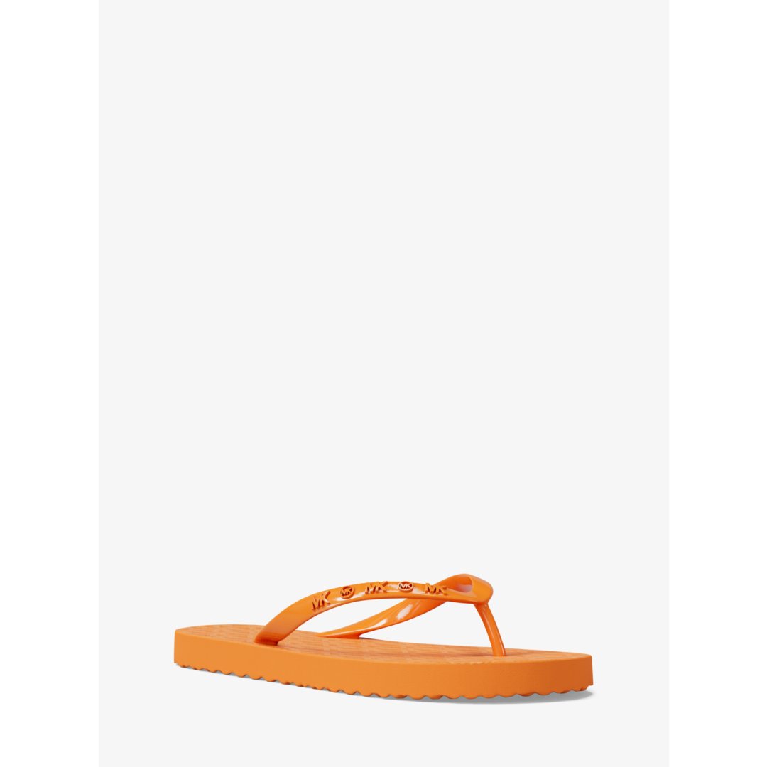 Michael Kors Signature Logo Flip Flops