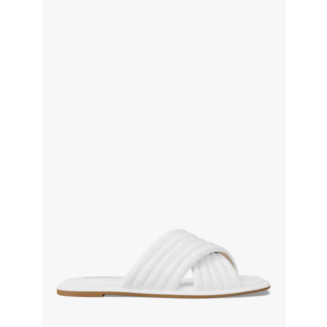 Michael Kors Portia Patent Slide Sandal