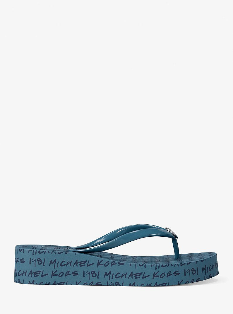 Michael Kors Bedford Logo Flip Flop DENIM