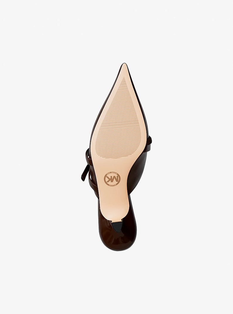 Michael Kors Yvette Kitten Mule NUTMEG
