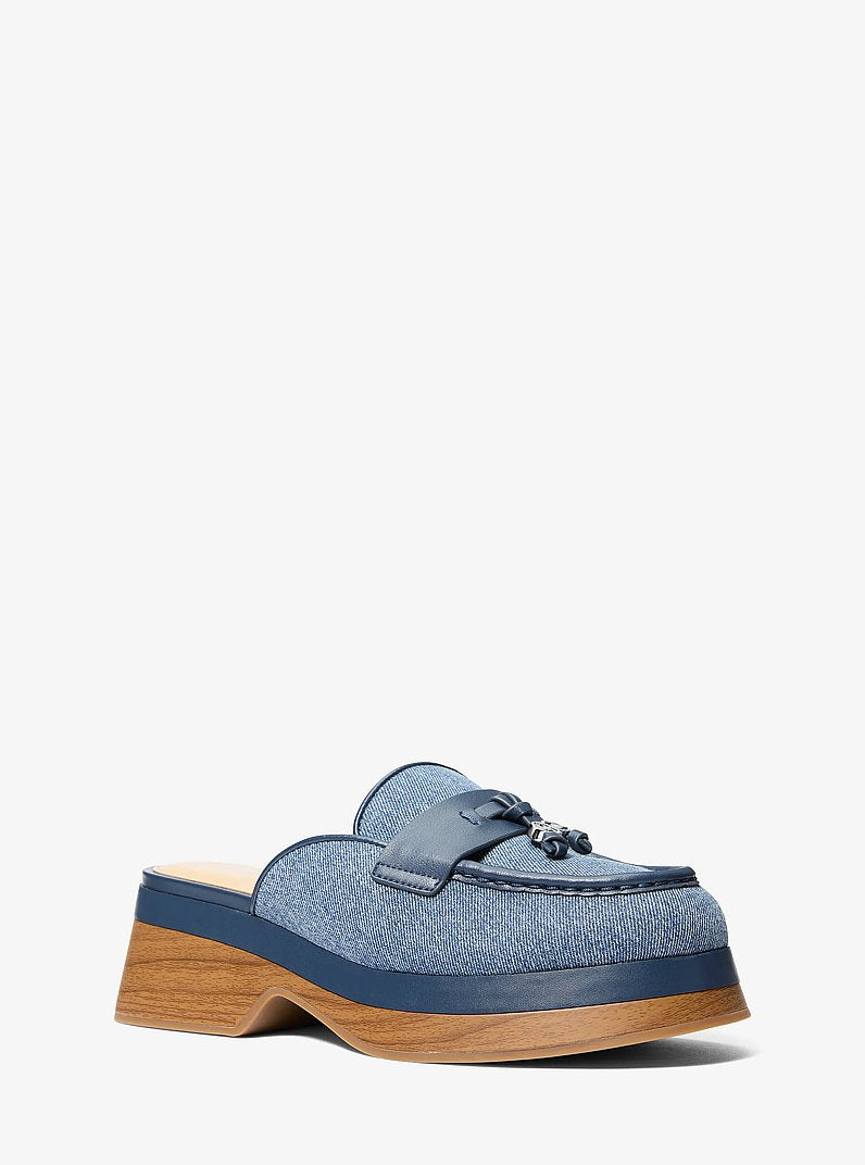 Michael Kors Zoe Denim Mule DK VT BLUWSH