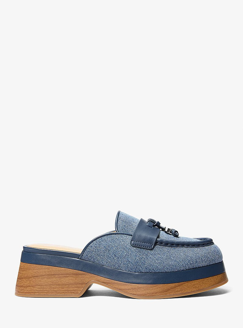 Michael Kors Zoe Denim Mule DK VT BLUWSH