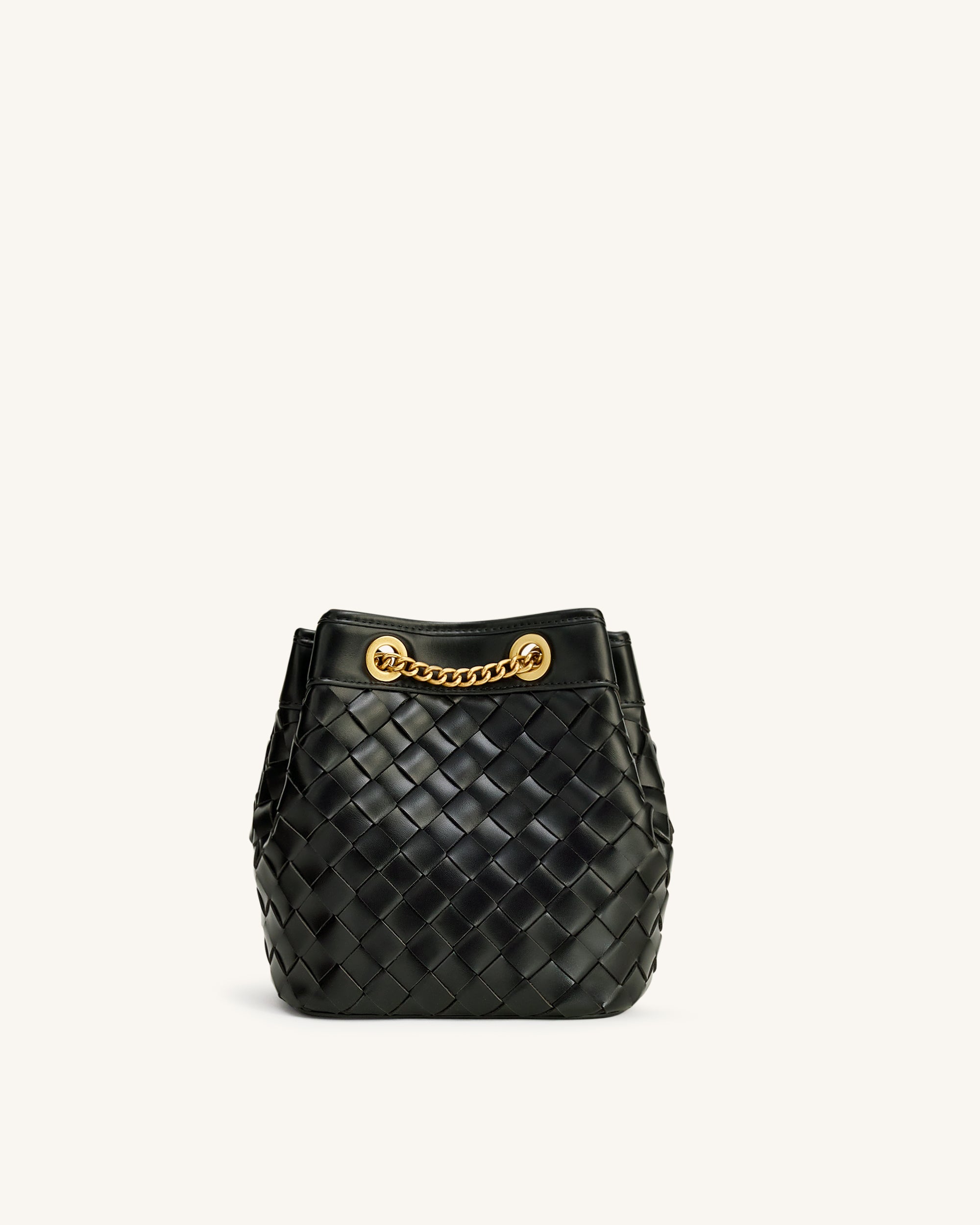 Jw Pei Yara Hand Woven Bucket Bag Black