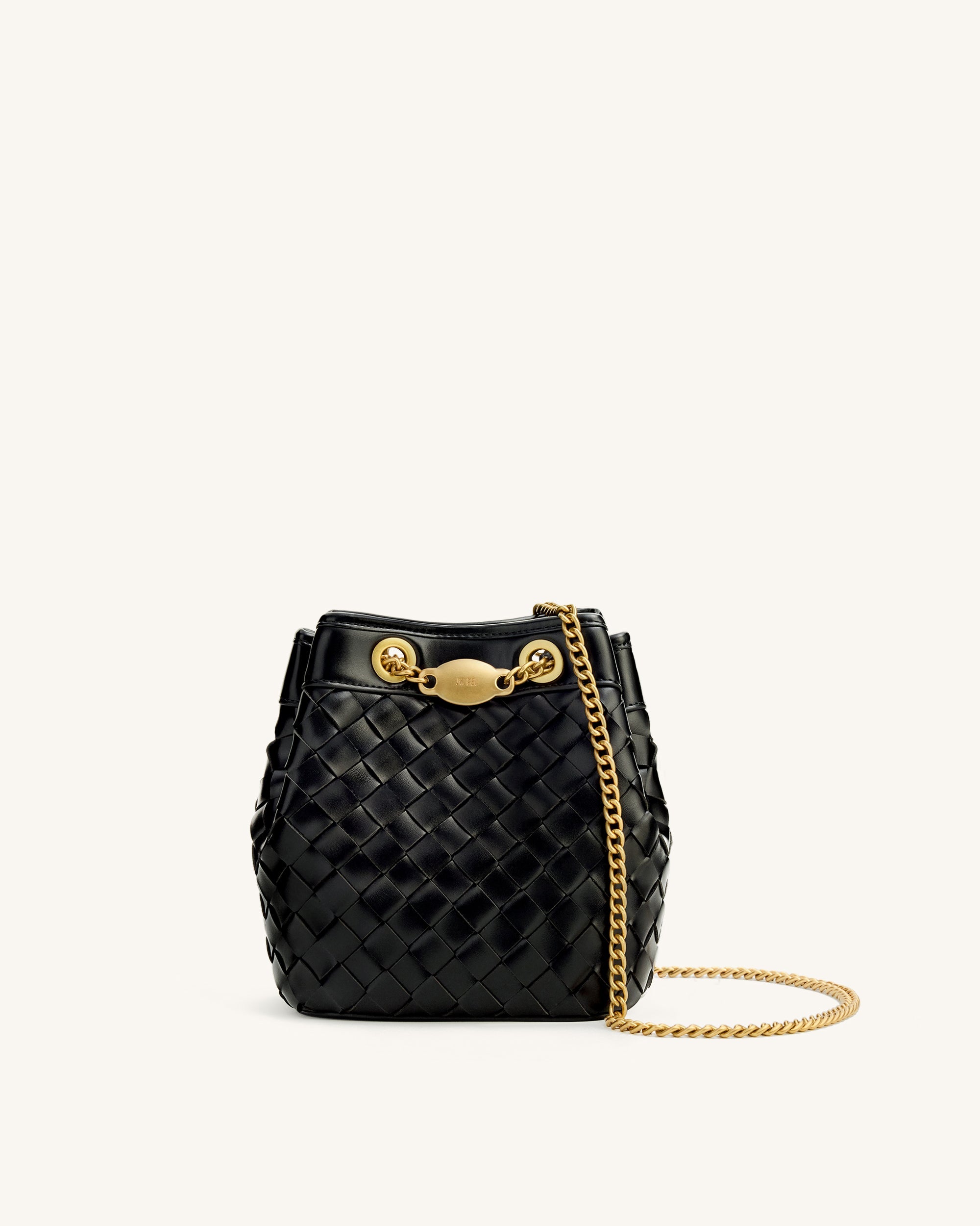 Jw Pei Yara Hand Woven Bucket Bag Black