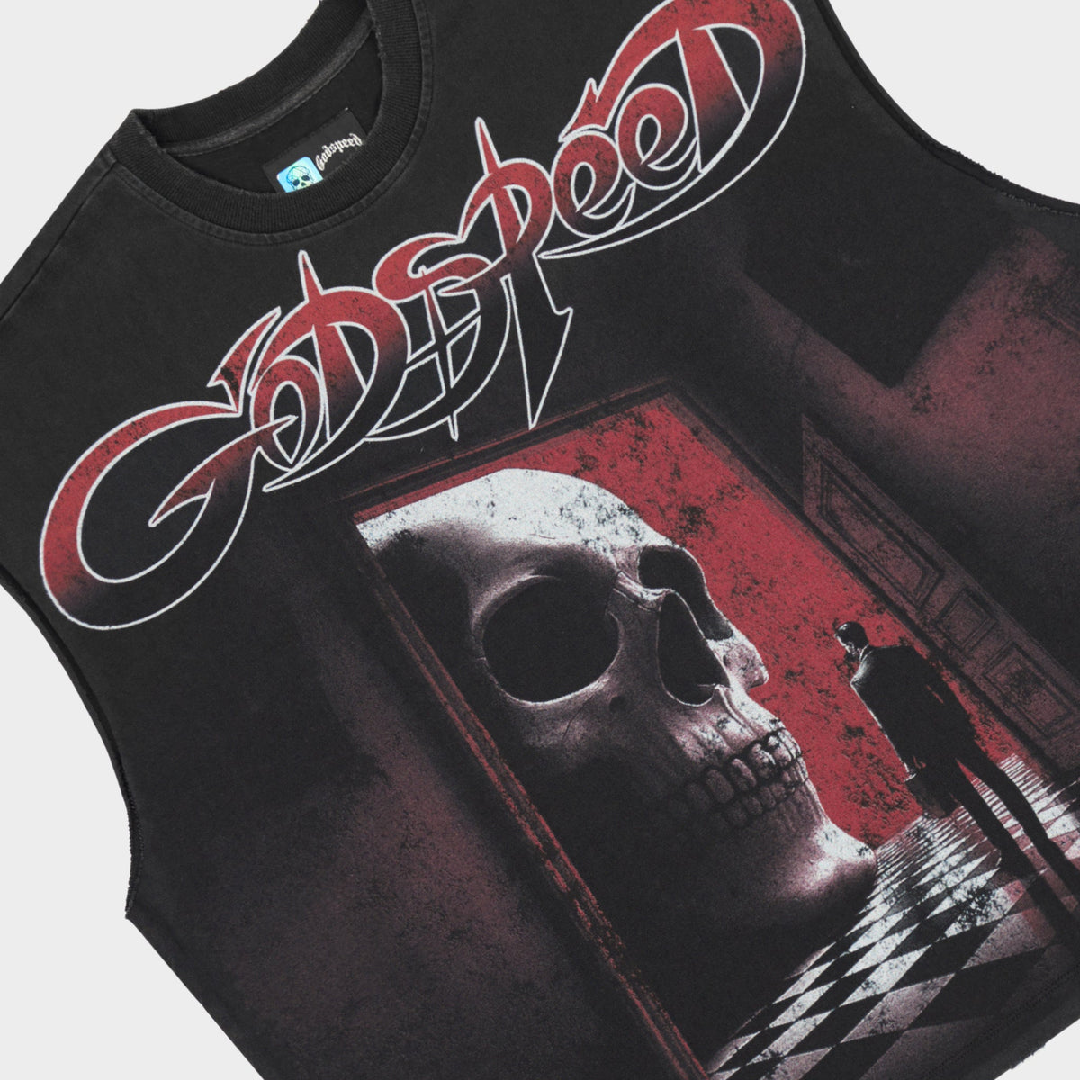 Godspeed Fate’s Doorstep Sleeveless T-Shirt (Black Wash)