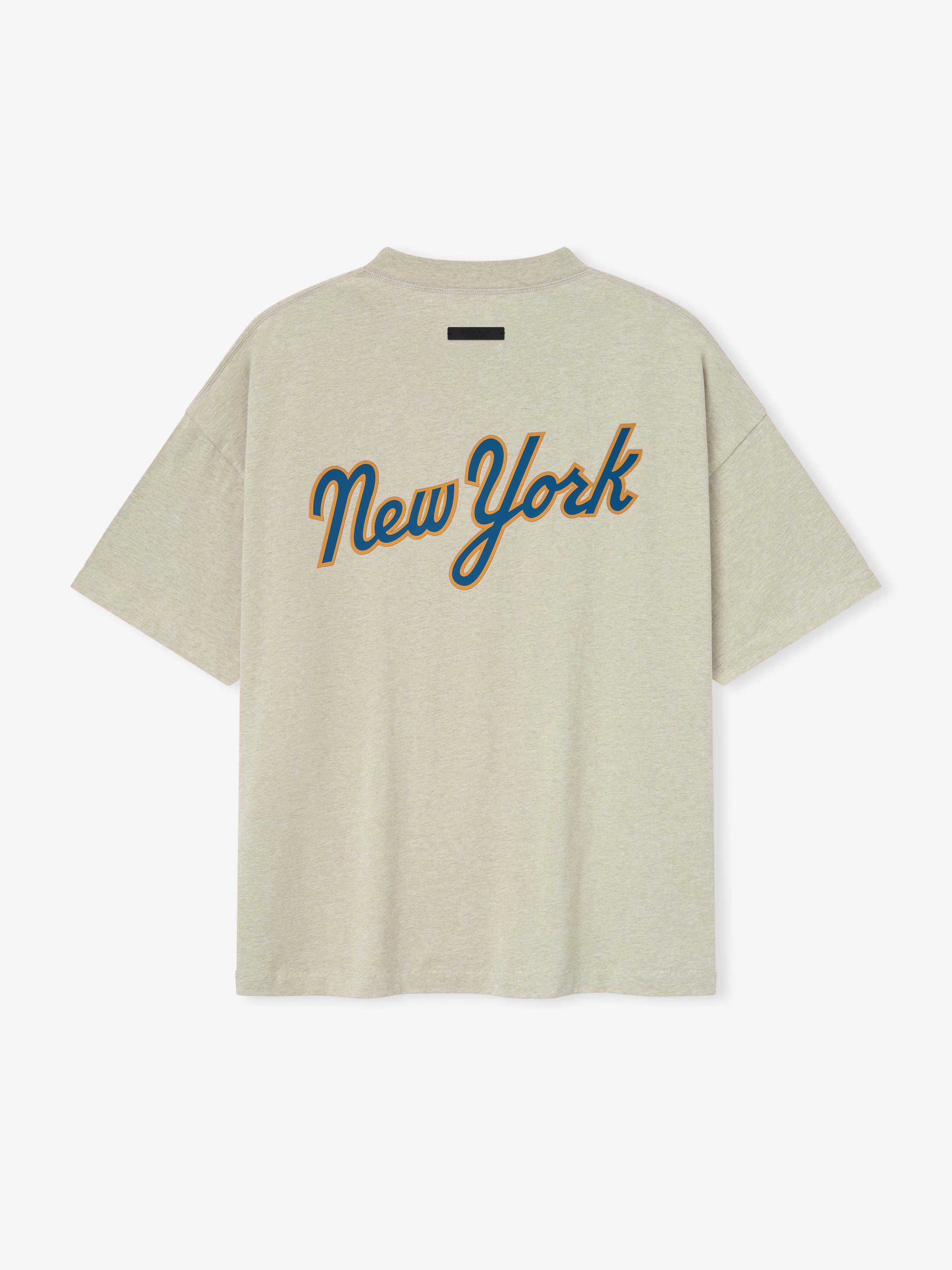 Essentials Mets 90S Tee Heather Stone
