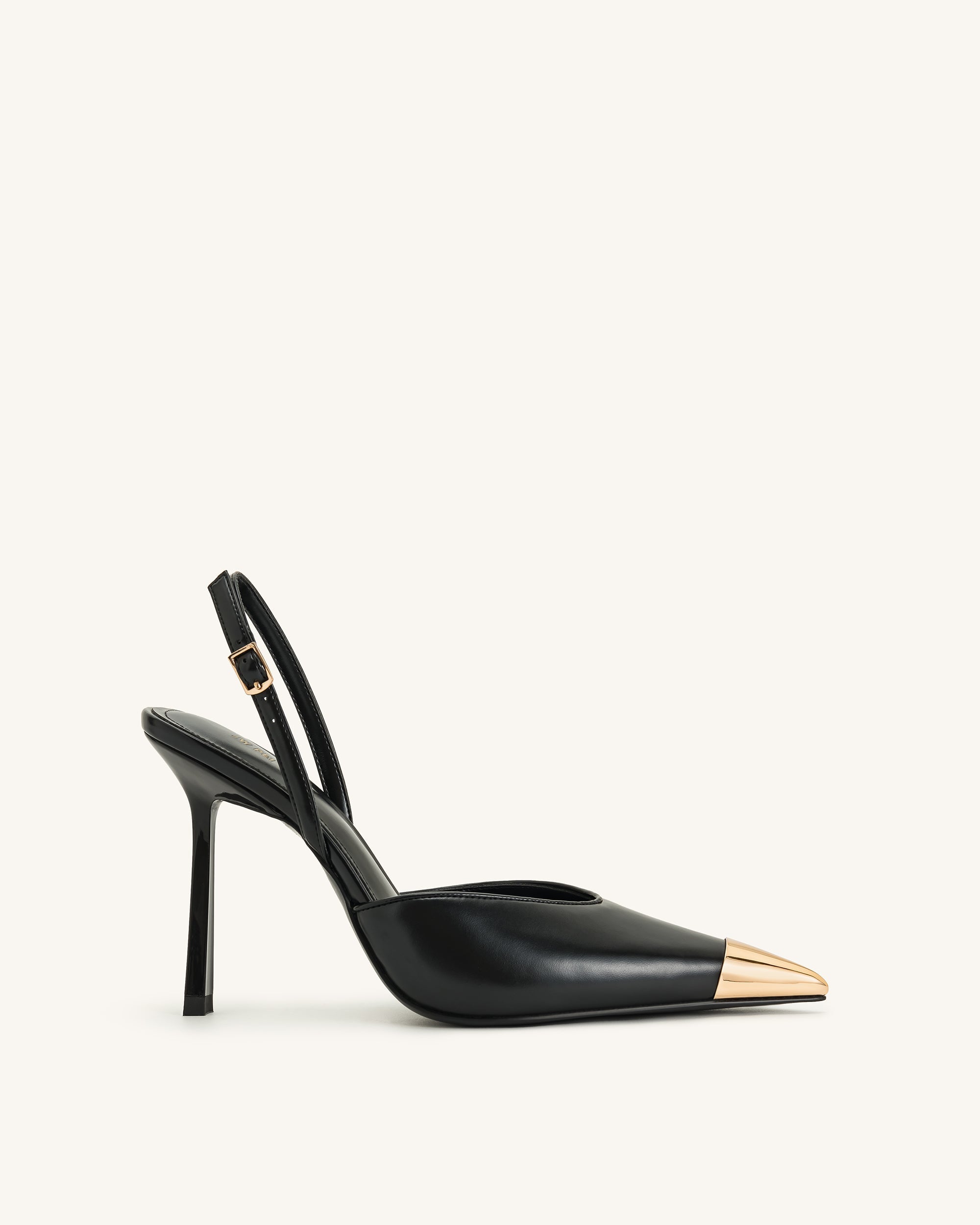 Jw Pei Savannah Gold Tipped Slingback Pumps Black