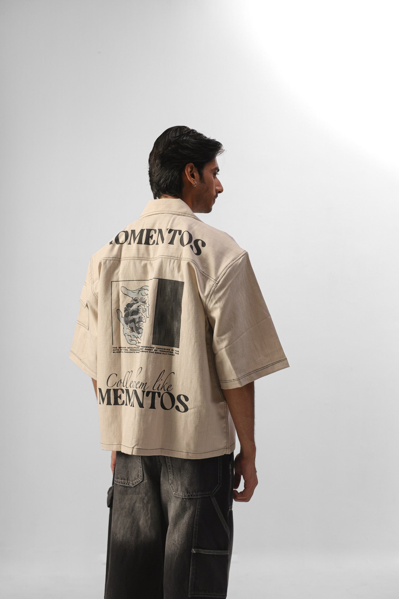 MOMENTOS LINEN BOWLING SHIRT