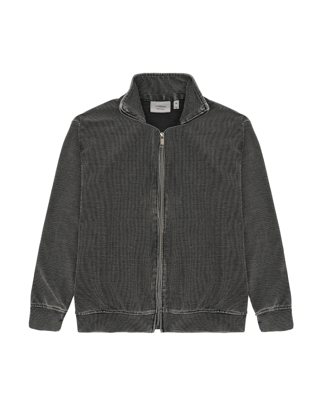 SMOKED CORDUROY ZIPPER