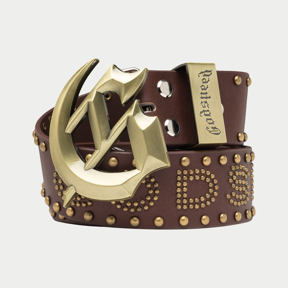 Godspeed Forged GS Studded Belt (Brown)