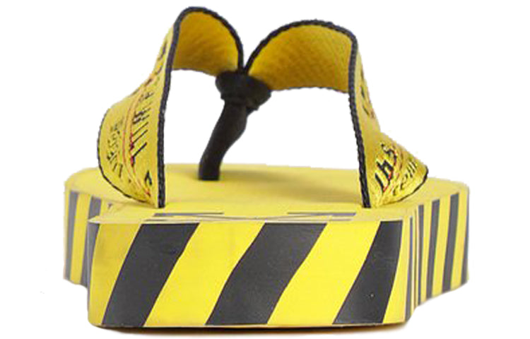 Off-White Flip Flops Yellow