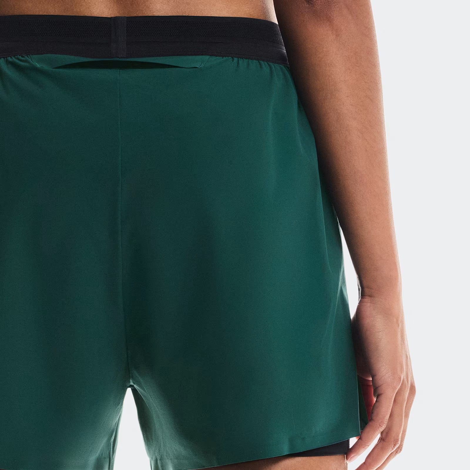 On 3" Performance 2/1 Shorts Spirulina | Black (Women'S)