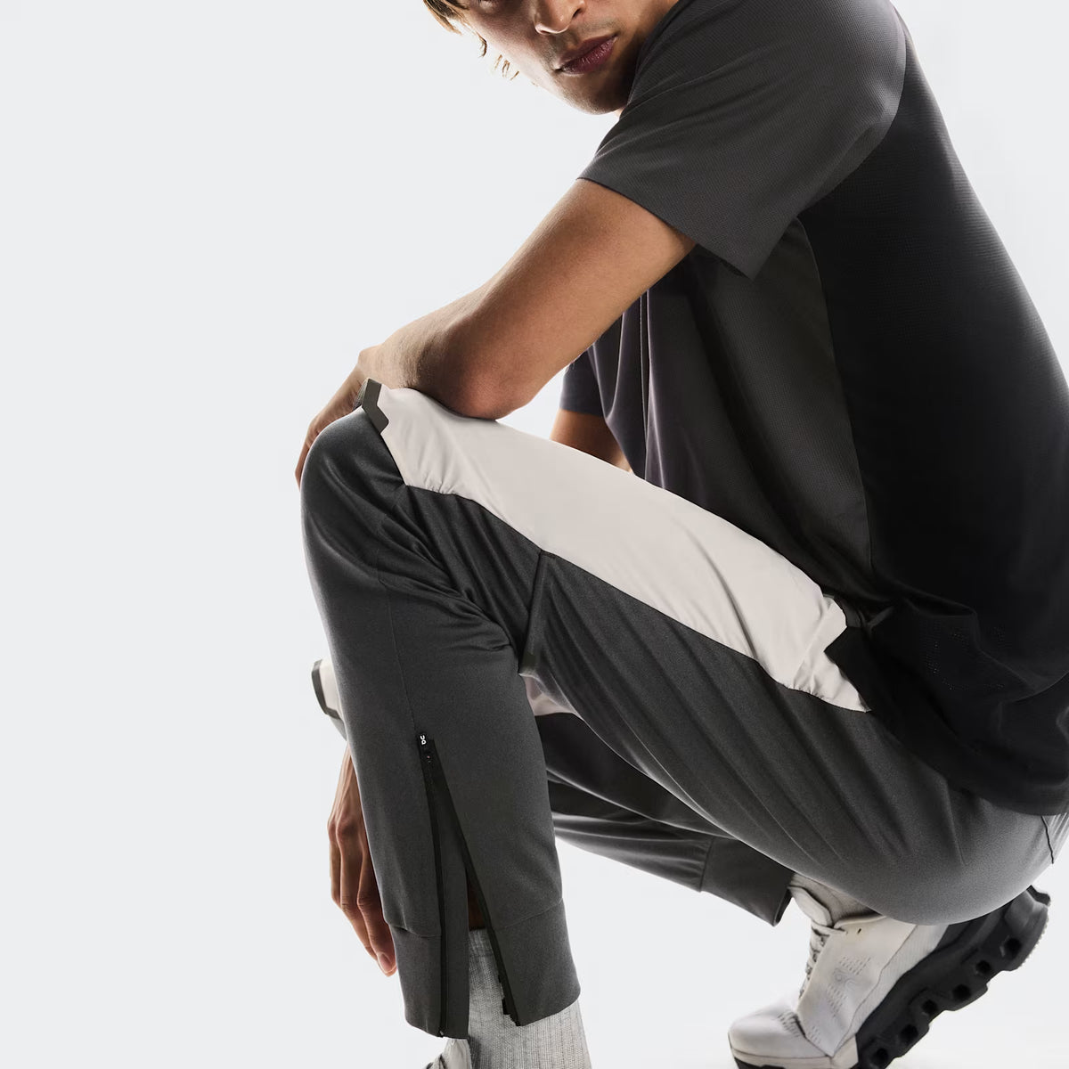 On Weather Pants Silver | Eclipse