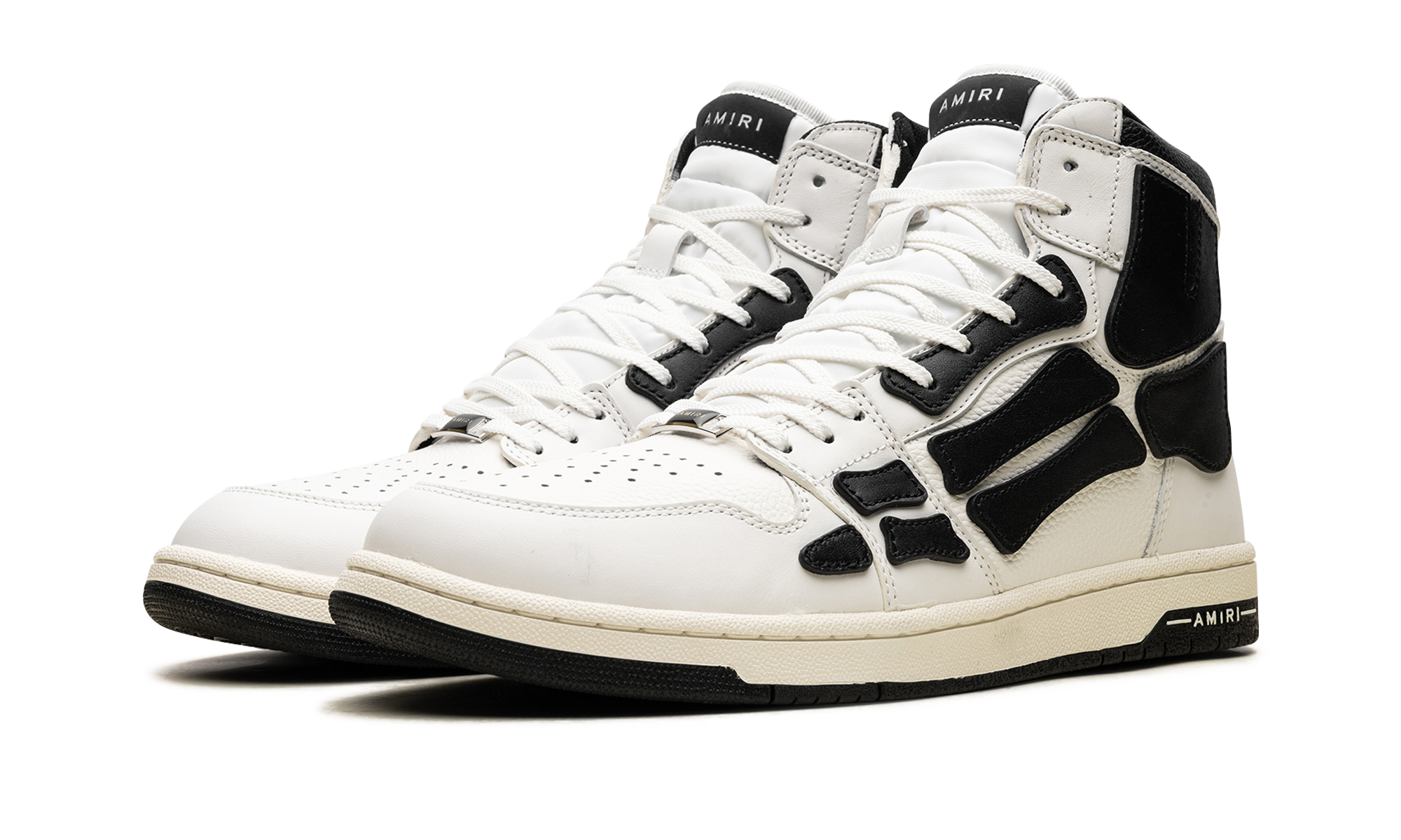 AMIRI Skel Top Hi White Black