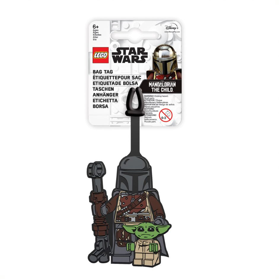 Lego The Mandalorian with Grogu Bag Tag
