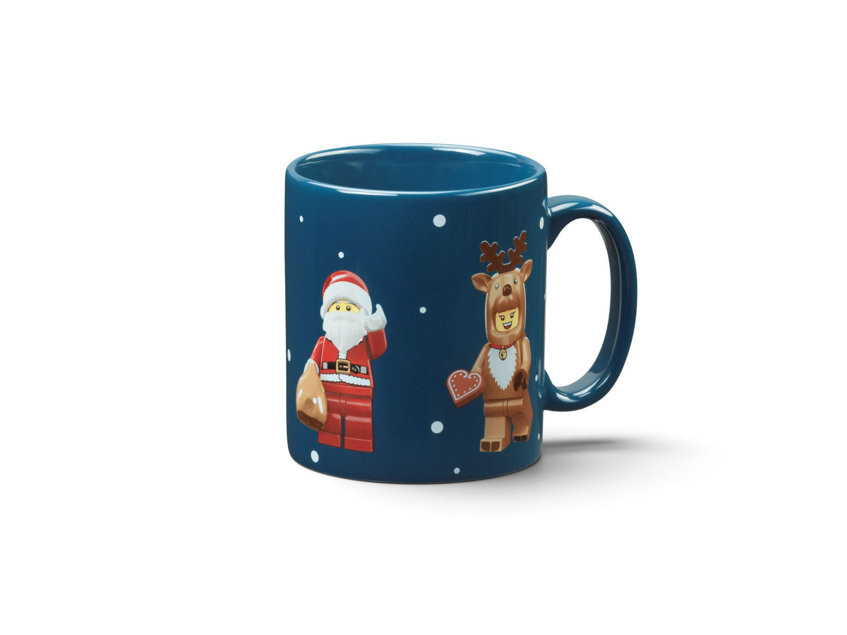 Lego Christmas Ceramic Mug Minifigures