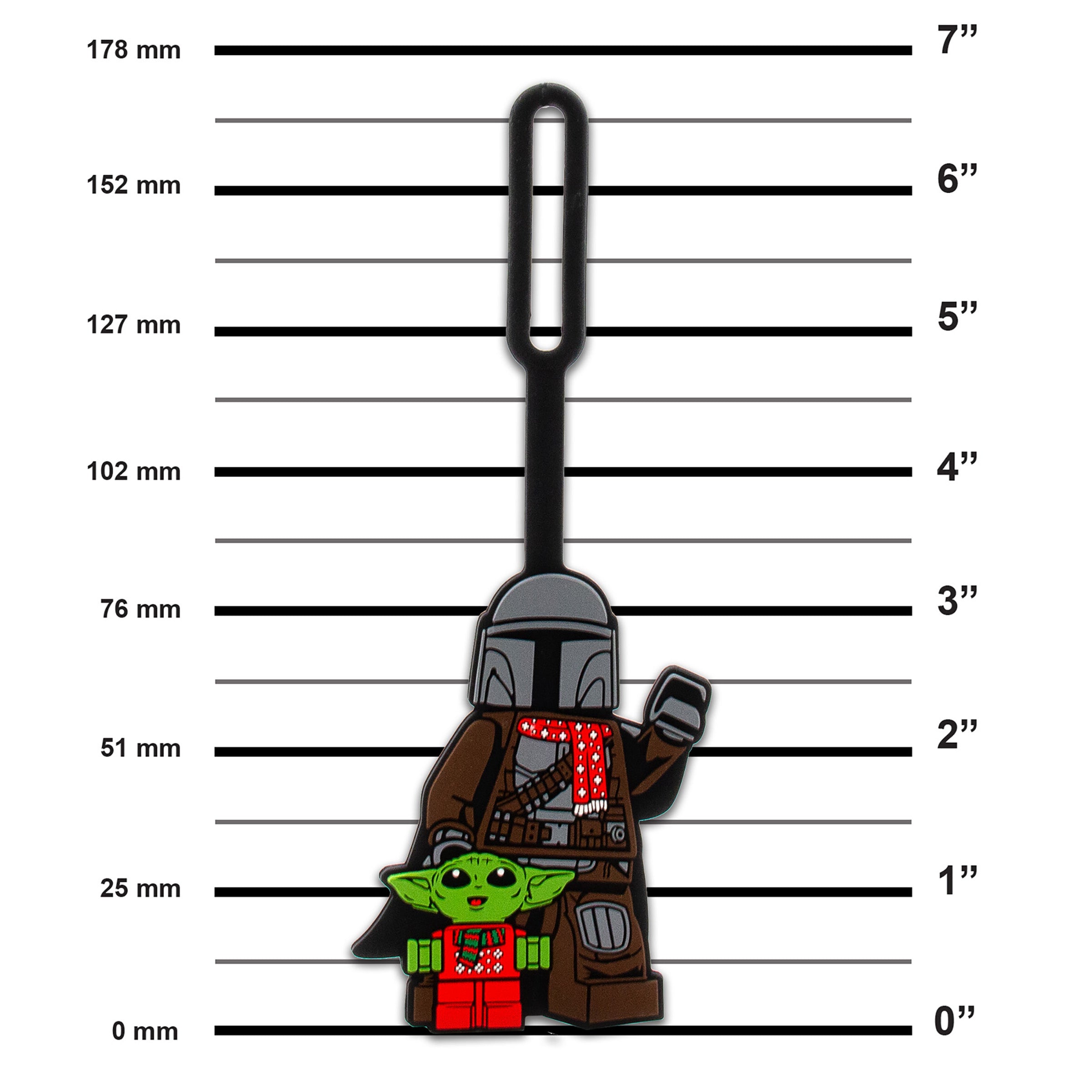 Lego The Mandalorian with Grogu Holiday Bag Tag