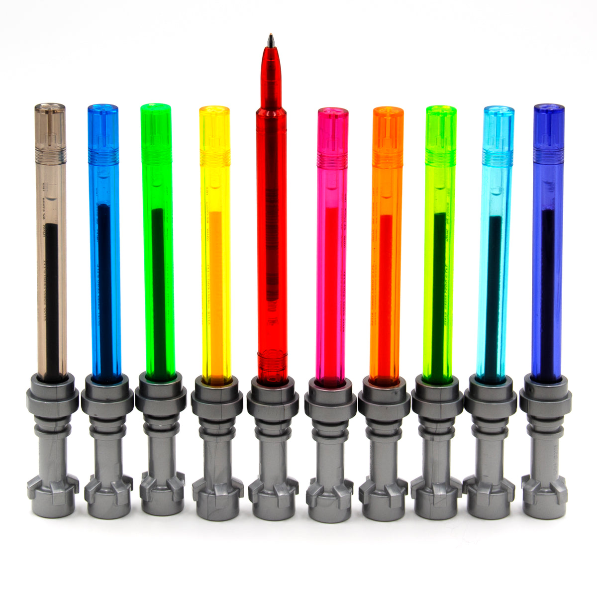 LEGO Lightsaber Gel Pens 10 Pack, side