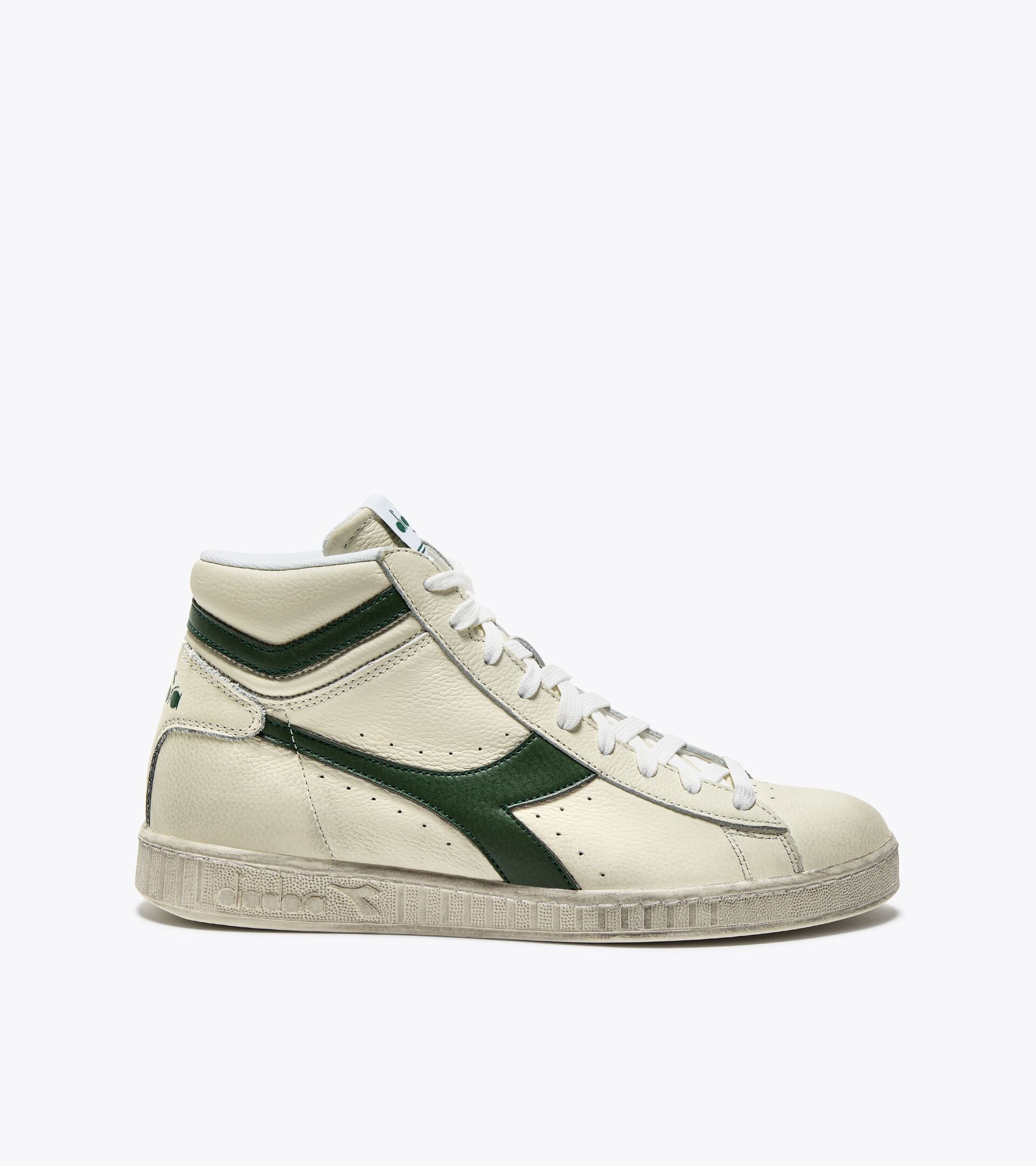 Diadora Game L High Waxed White/Fogliage Green