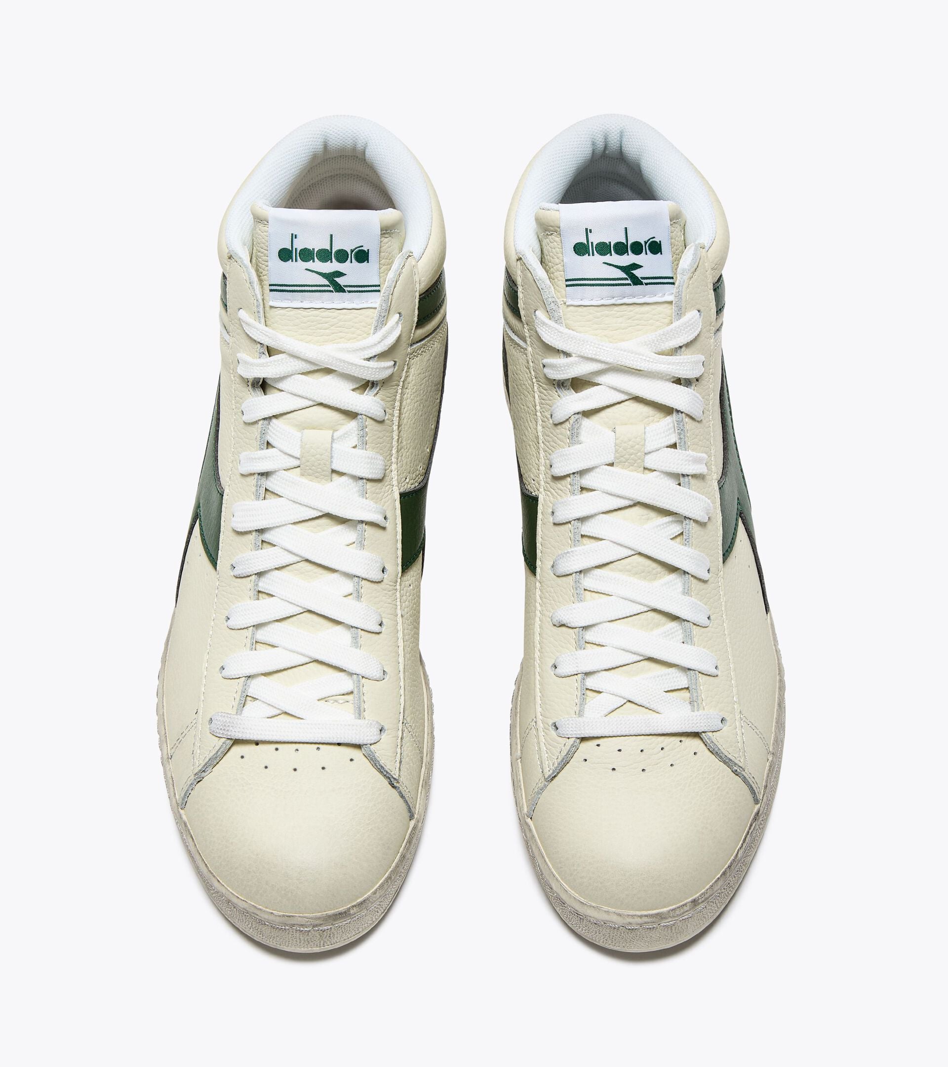 Diadora Game L High Waxed White/Fogliage Green