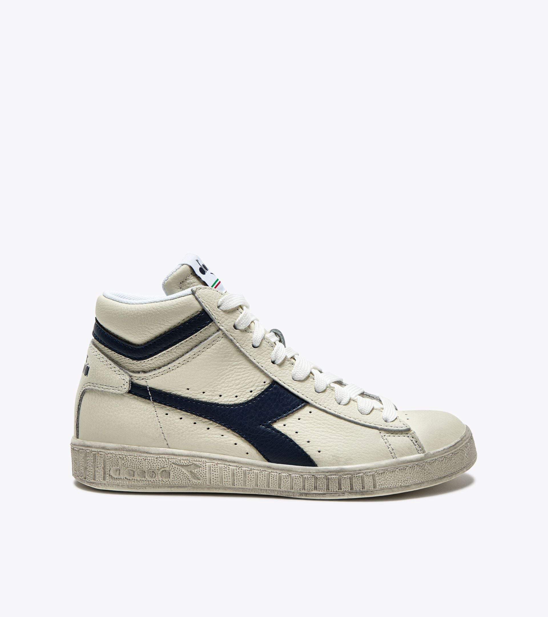 Diadora Game L High Waxed White/Blue Caspian Sea