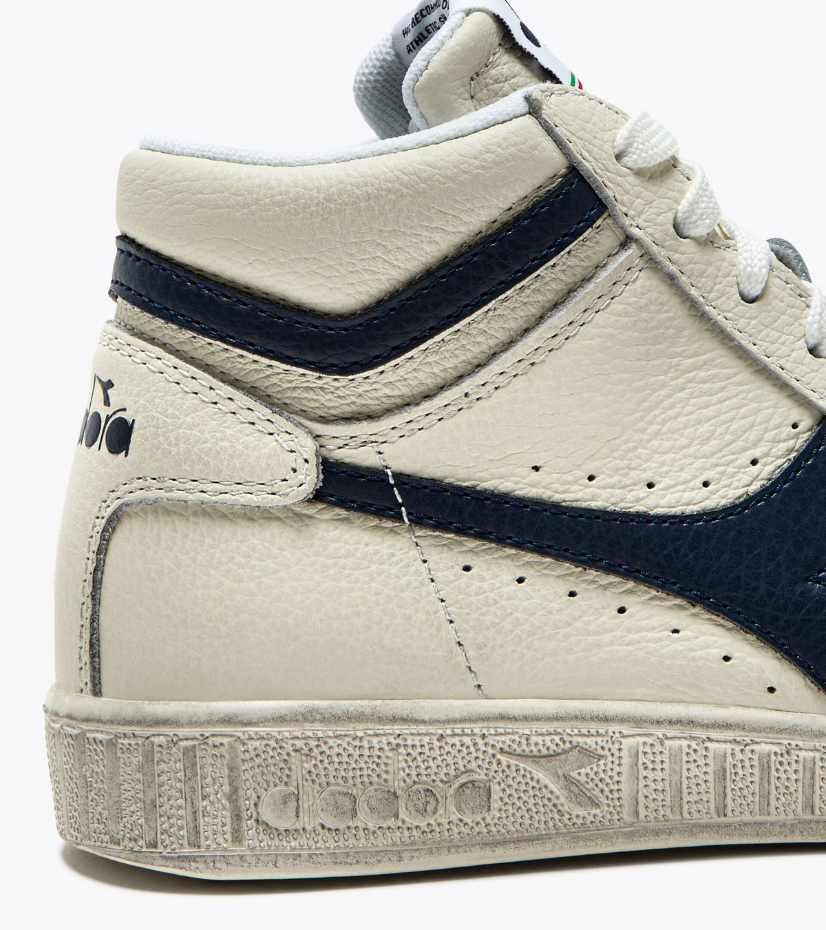 Diadora Game L High Waxed White/Blue Caspian Sea