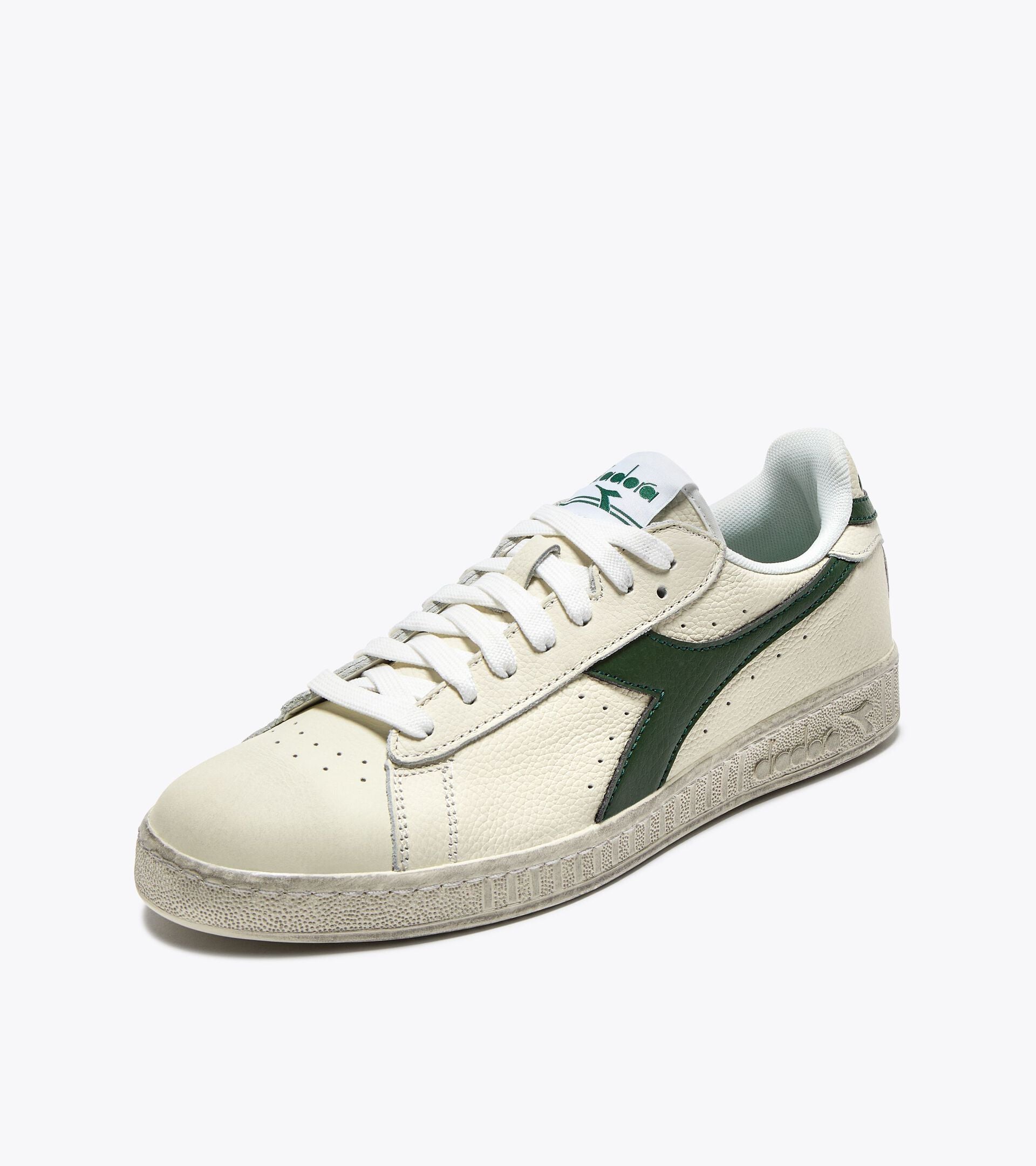 Diadora Game L Low Waxed White/Fogliage Green
