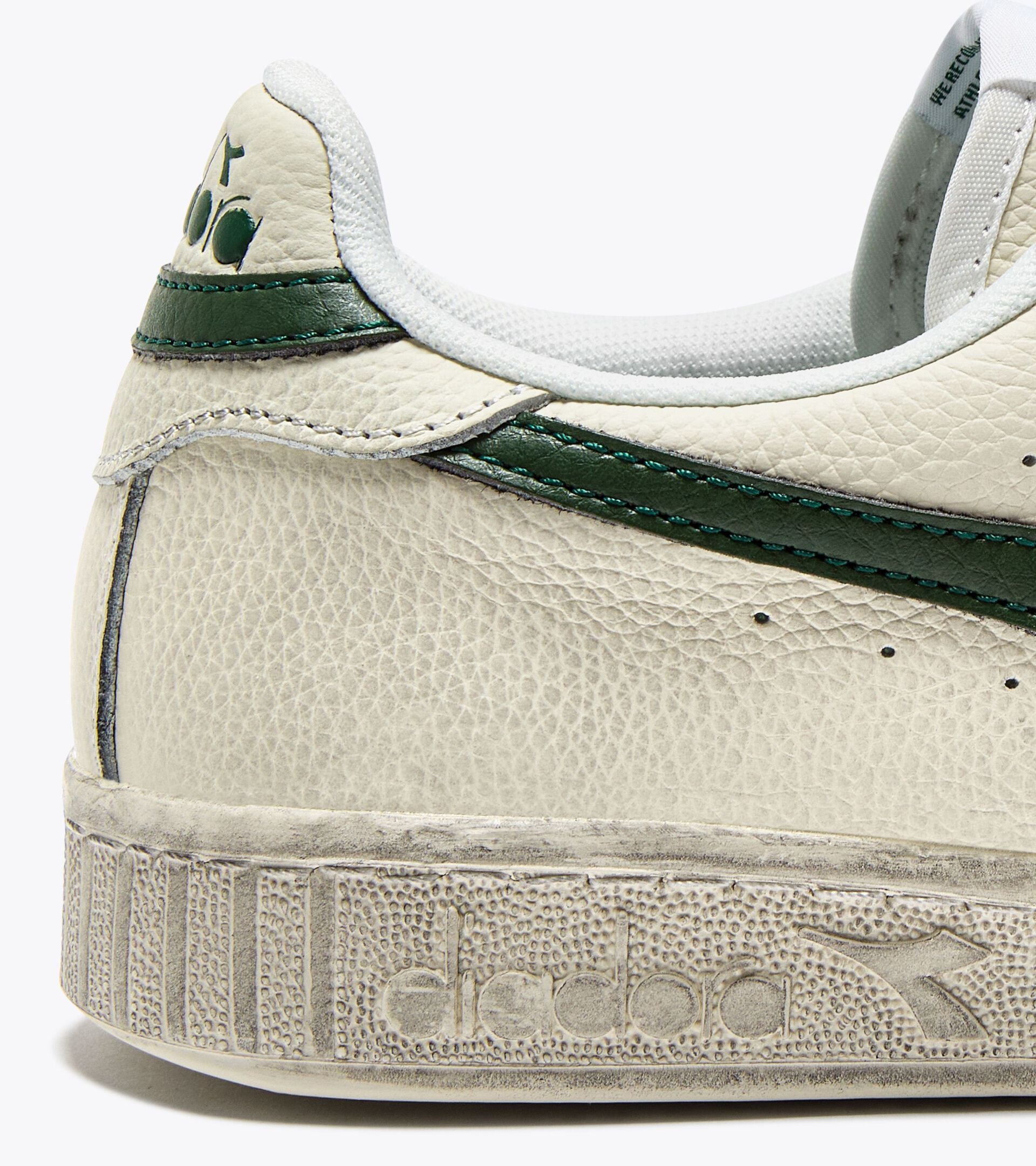 Diadora Game L Low Waxed White/Fogliage Green