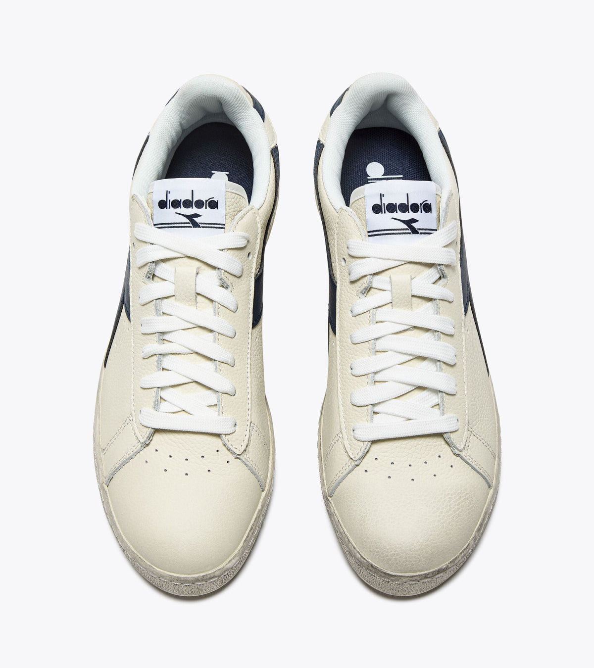 Diadora Game L Low Waxed White/Blue Caspian Sea