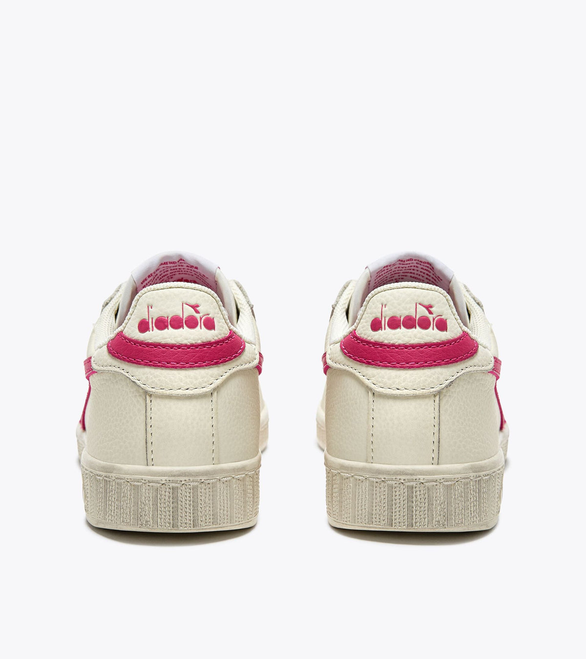 Diadora Game L Low Waxed White/Raspberry Sorbet