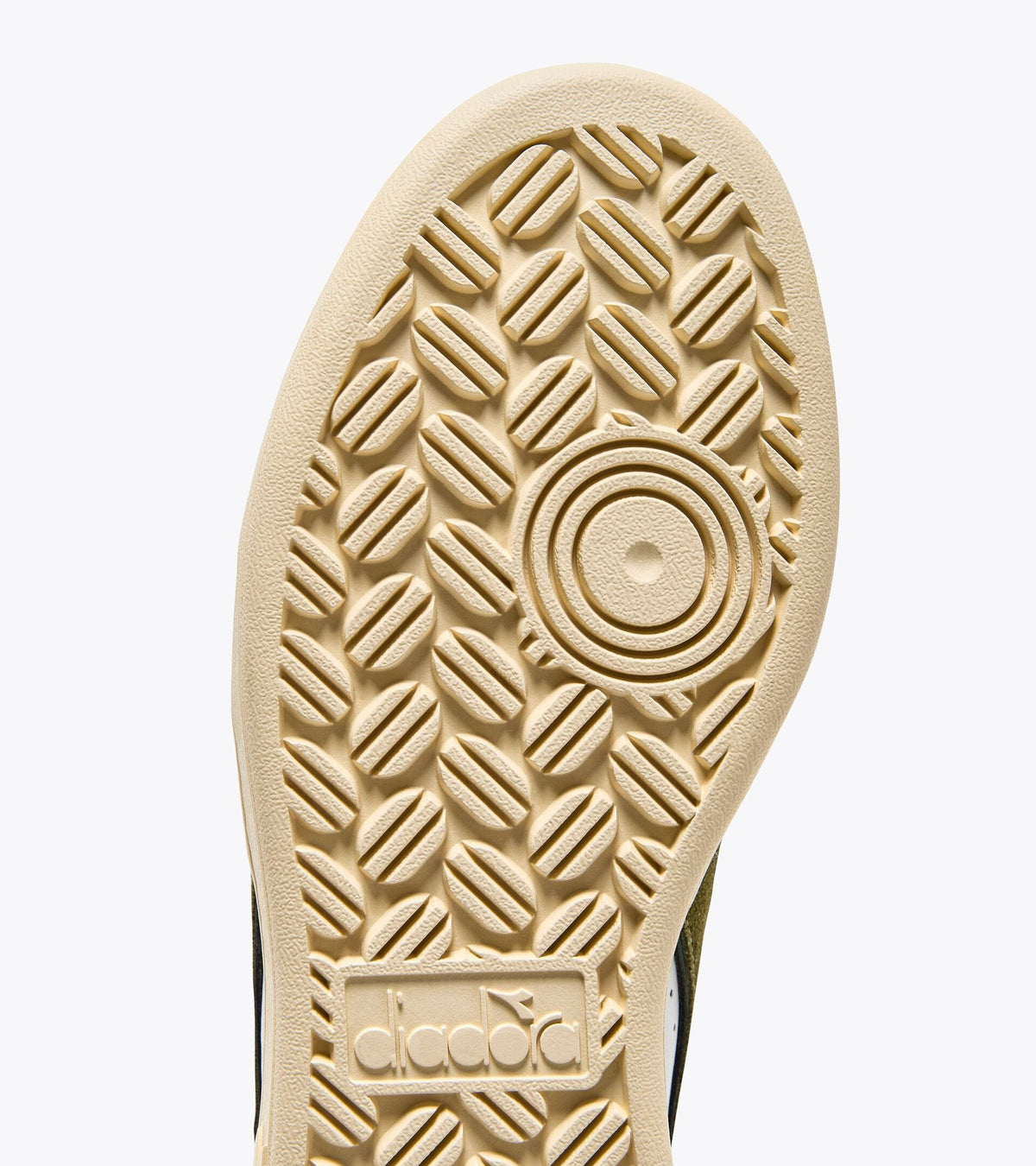 Diadora Magic Basket Demi Cut Suede Leather White/Kombu Green