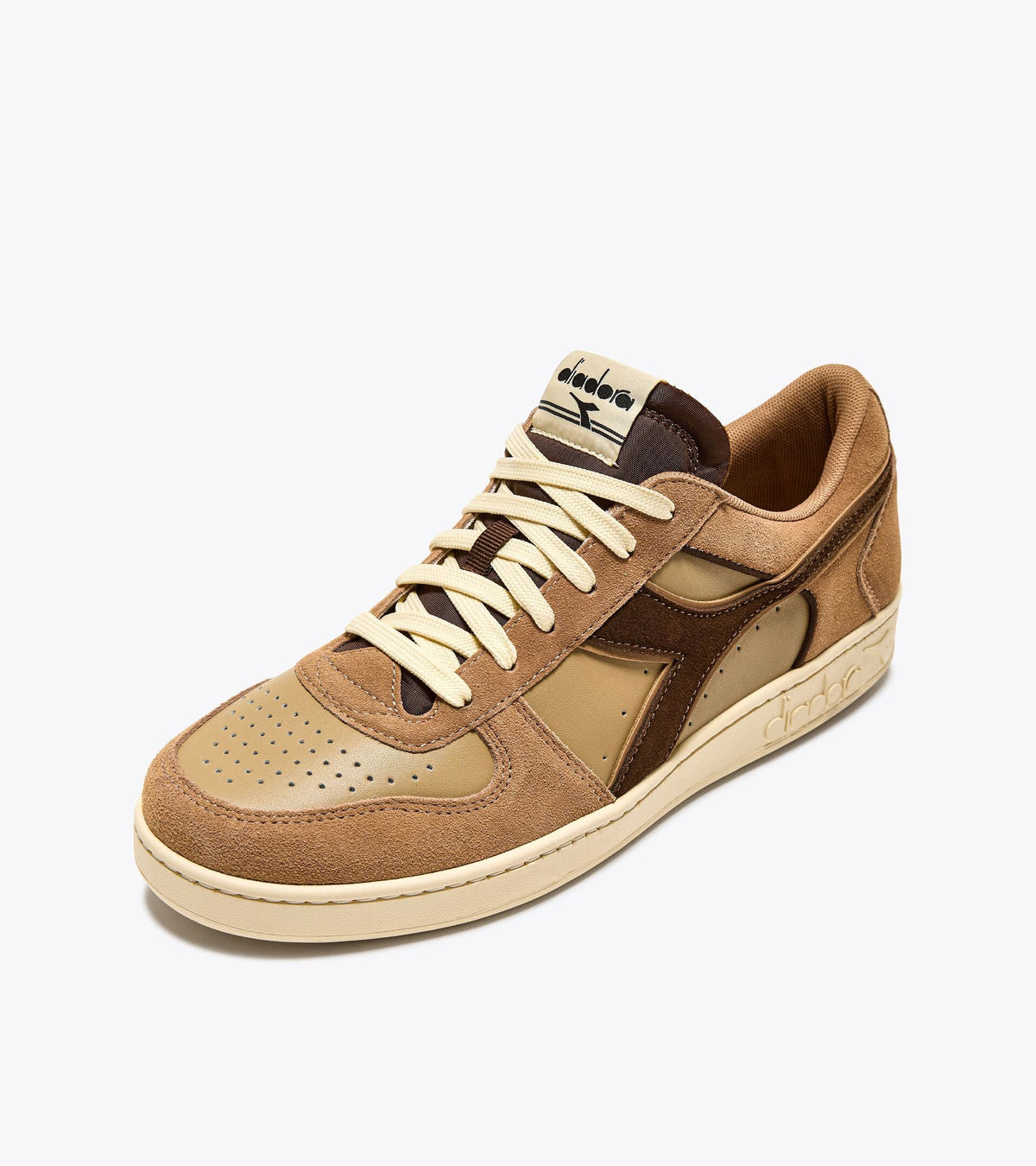 Diadora Magic Basket Low Suede Leather Beige Croissant