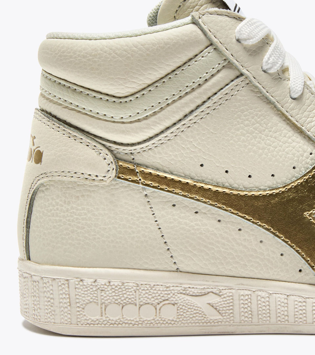 Diadora Game L High Waxed Metal Wn White/Gold
