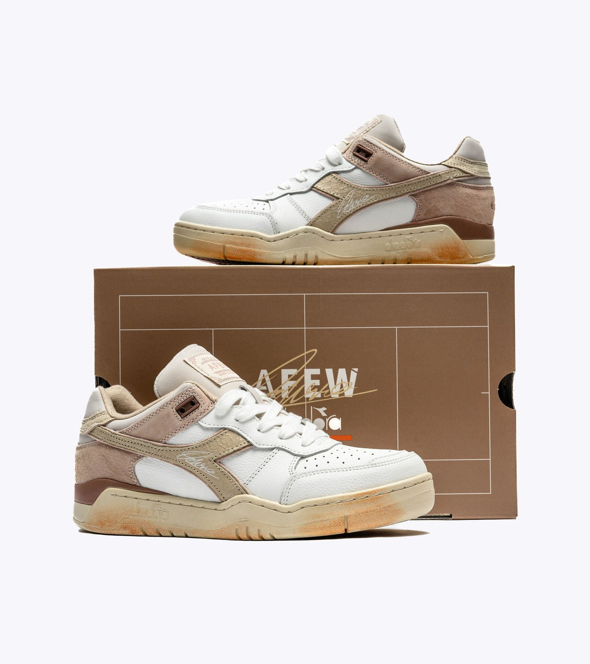 Diadora B.560 Dino Russo White/Sandshell