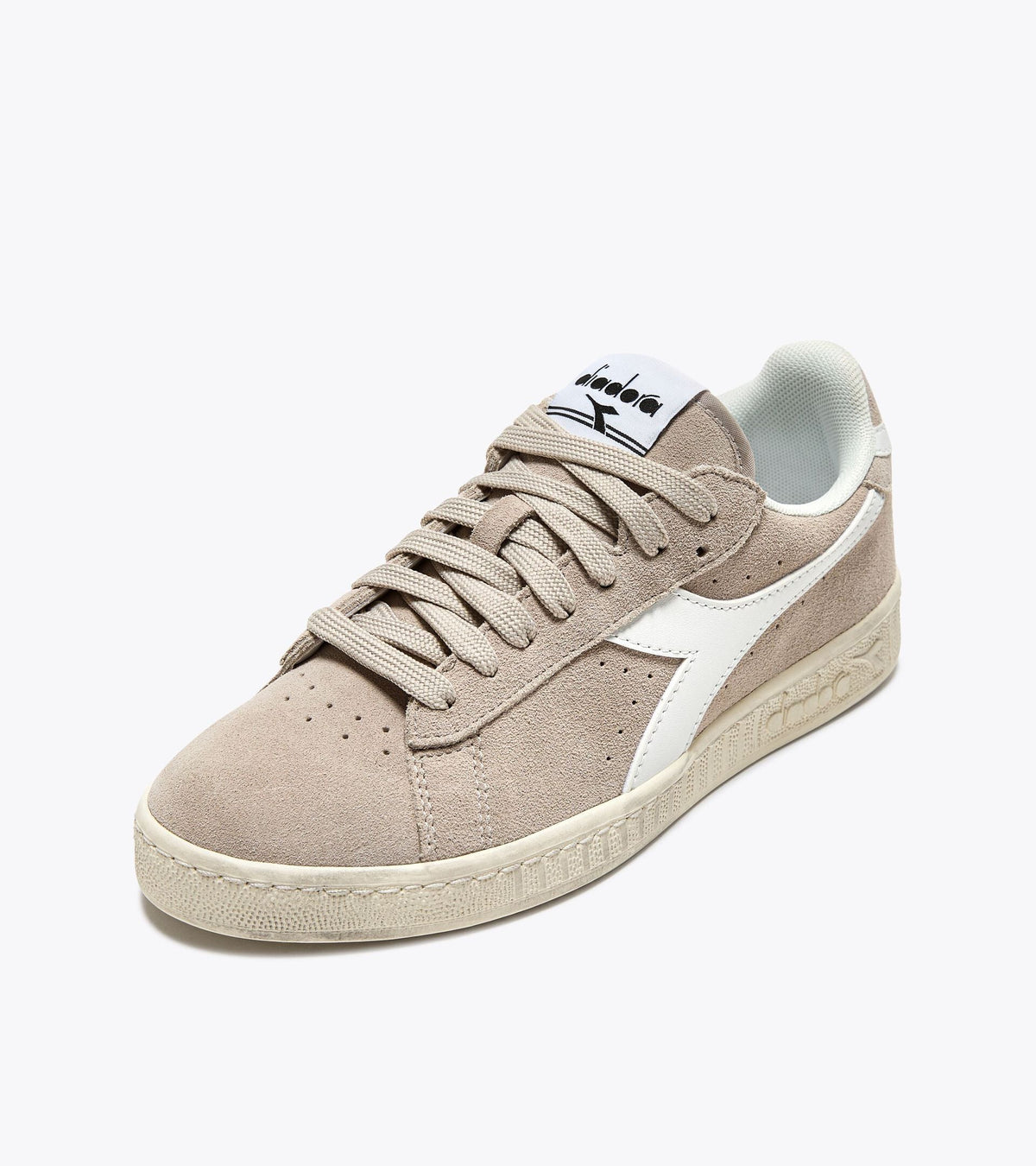 Diadora Game L Low Suede Waxed Gray Silver