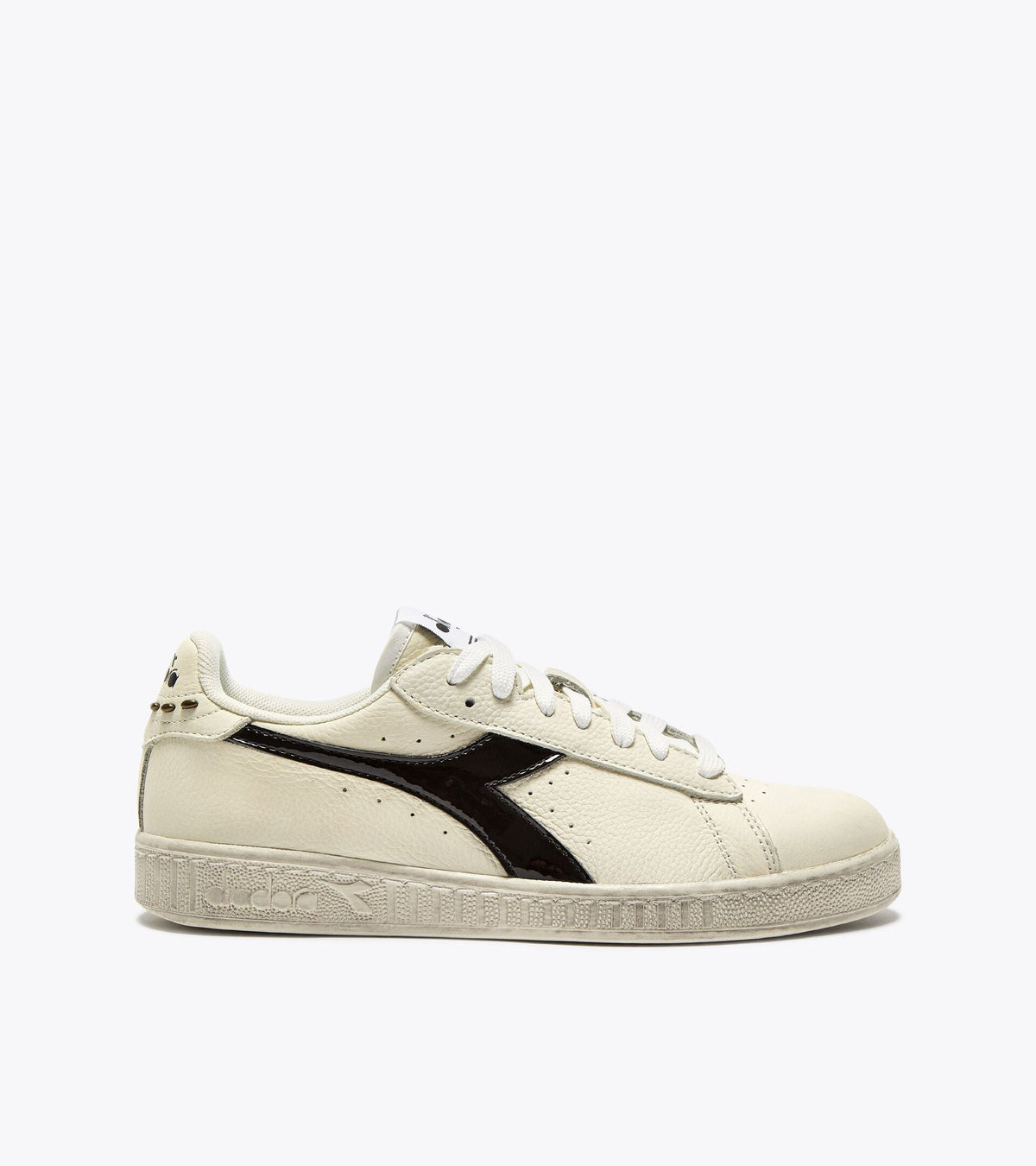 Diadora Game L Low Waxed Studs Wn White/Black