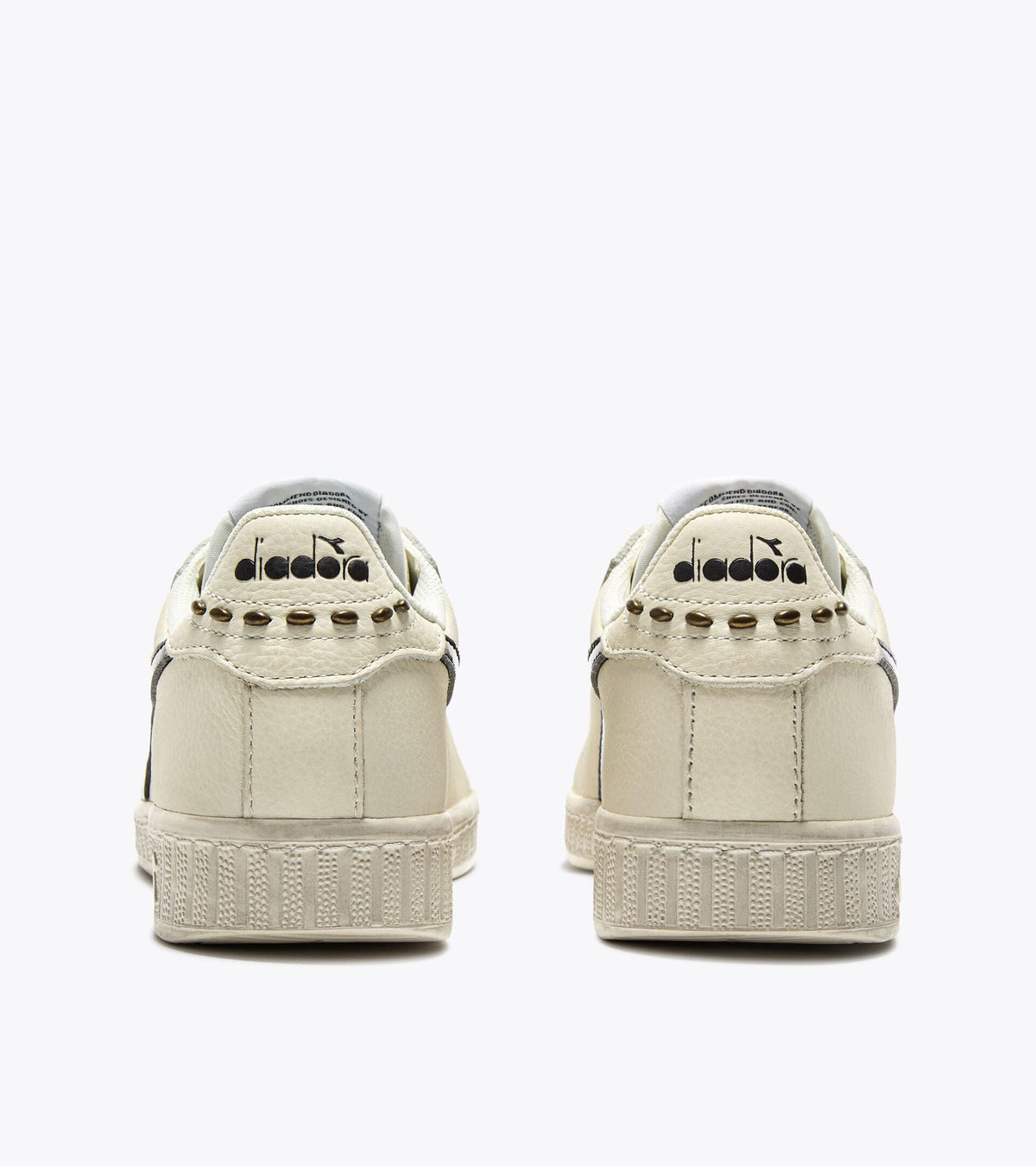 Diadora Game L Low Waxed Studs Wn White/Black