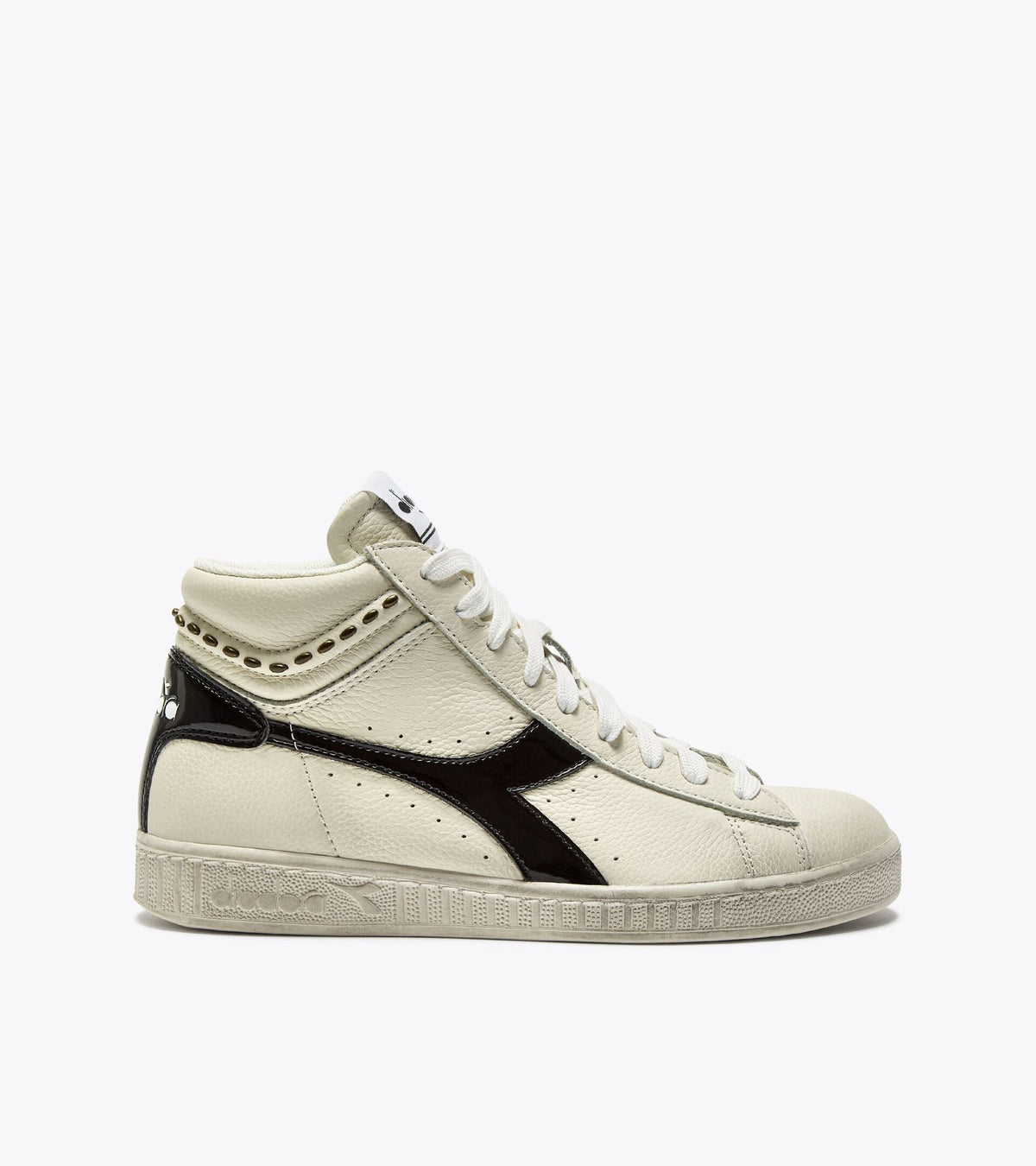 Diadora Game L High Waxed Studs Wn White/Black