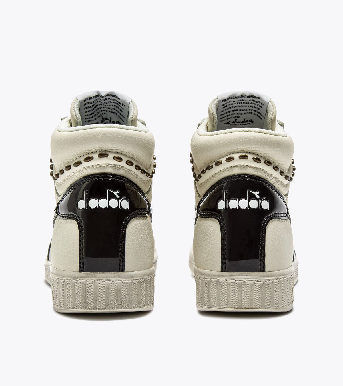 Diadora Game L High Waxed Studs Wn White/Black